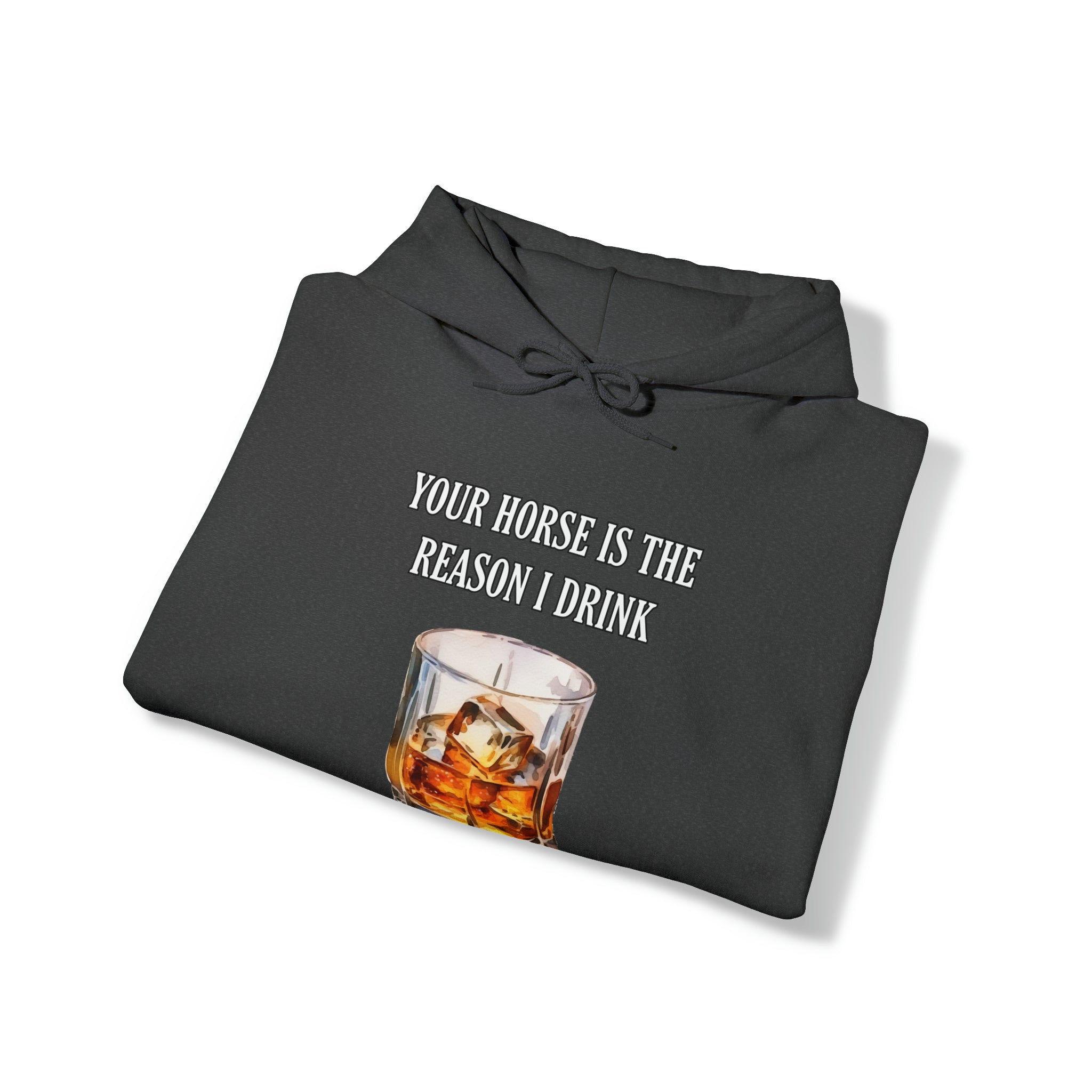 Whiskey Your horse is the reason I drink Hooded Sweatshirt